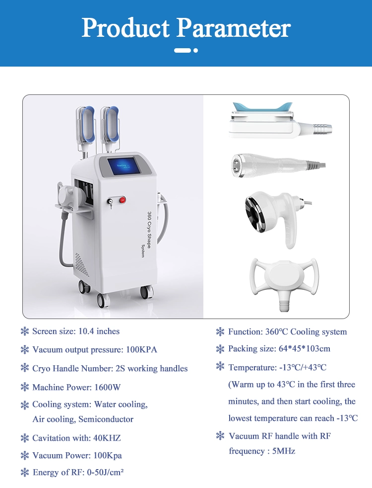 Top Trending Products Multifunction 360 Surrounding Cooling Cryolipolysis Cavitation RF Fat Removal Freezing System