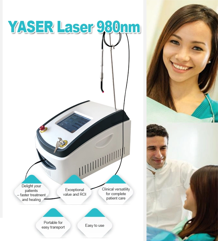 CE Approved 980nm Teeth Whitening Periodontal Disease Diode Laser Dental Machine