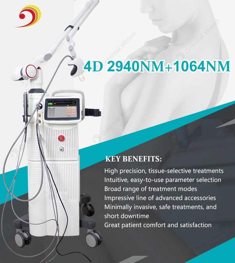 Fractional CO2 Laser Fotona 4D System Equipment Dental Laser Skin Lifting Laser Repair Machine for Sale