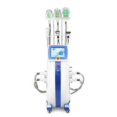 多機能クライオキャビテーション RF 6 ハンドル Cryolipolysis マシン減量コールドボディシェイピング脂肪凍結痩身マシン二重あご除去