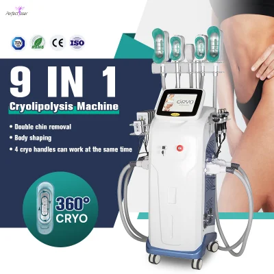 360° Cryolipolysis 痩身脂肪凍結減量凍結クライオ Lipo レーザー美容真空キャビテーション システム Lipolaser RF コールドボディ彫刻機